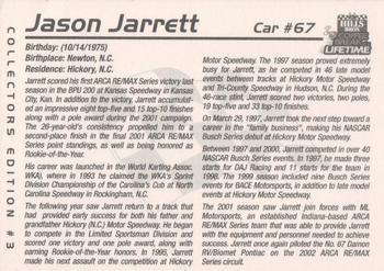 2003 Hills Bros #3 Jason Jarrett Back