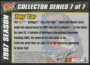 2001 Press Pass Kellogg's Racing #7 Terry Labonte Back