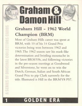 1999 Golden Era Graham & Damon Hill #1 Graham Hill Back