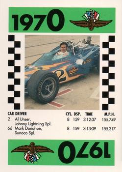 1991 Indy 500 75th Running Race Game #NNO Al Unser Front