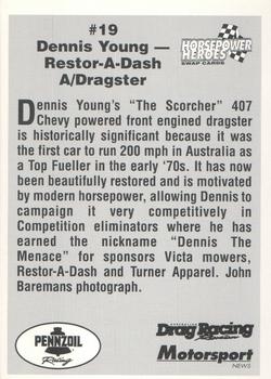 1994 Horsepower Heroes #19 Dennis Young Back