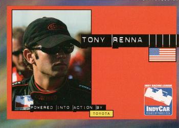 2003 IRL Season Fan Guide #NNO Tony Renna Front