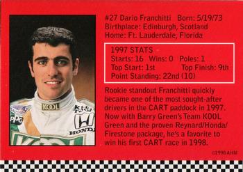 1998 Honda FedEx Championship Series #NNO Dario Franchitti Back