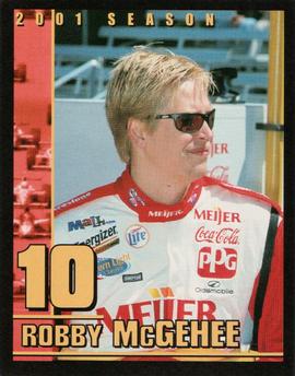 2001 Indy Racing Collectable Tattoos #NNO Robby McGehee Front