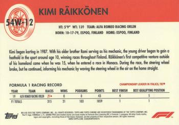 2020 Topps Chrome Formula 1 - 1954 World on Wheels #54W-12 Kimi Räikkönen Back