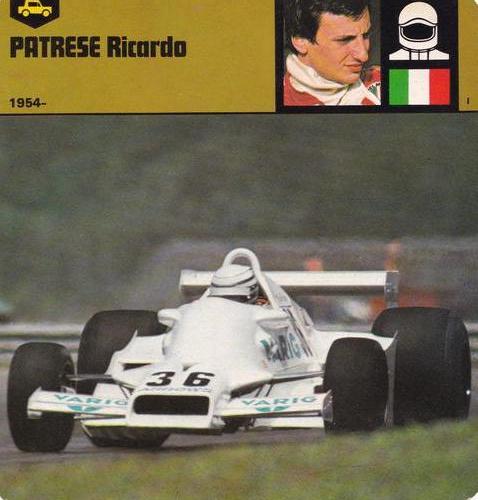 1978-80 Auto Rally Series 19 #13-067-19-06 Ricardo Patrese Front