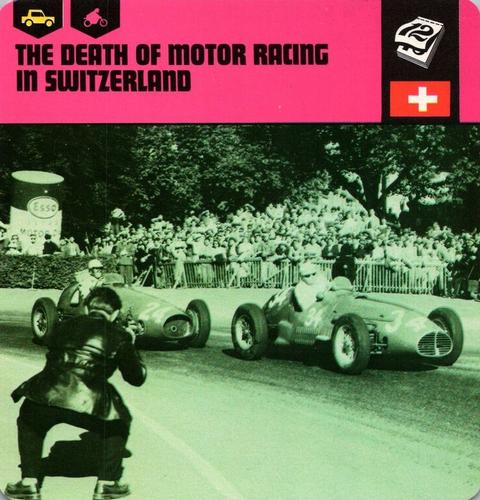1978-80 Auto Rally Series 46 #13-067-46-24 The Death of Motor Racing in Switzerland Front