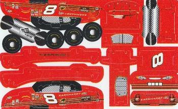 2002 Press Pass D3 Three Dimensional NASCAR Plastic Model Cards Series 1 #NNO Dale Earnhardt Jr. Back