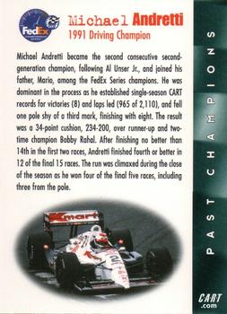 2001 Select Series - Past Champions #NNO Michael Andretti Back