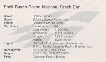 1996 Shell #NNO Bobby Labonte Back