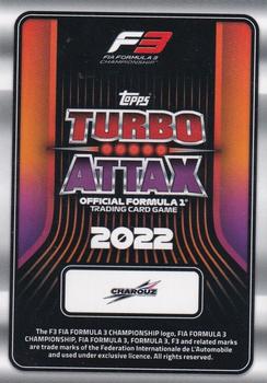 2022 Topps Turbo Attax F1 #126 Francesco Pizzi / László Tóth / Ayrton Simmons Back