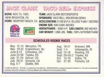 1994 Taco Bell Motorsports #NNO Jack Clark Back