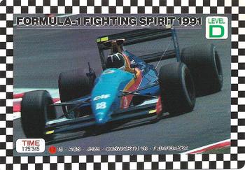 1991 Amada Formula-1 Fighting Spirit #17 Fabrizio Barbazza Front