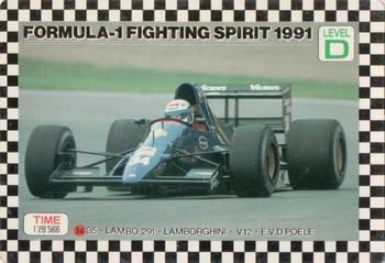 1991 Amada Formula-1 Fighting Spirit #34 Eric Van De Poele Front