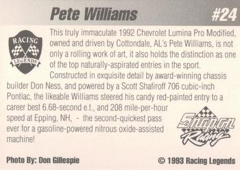 1992 Racing Legends IHRA #24 Pete Williams Back