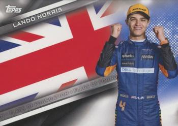 2021 Topps Formula 1 - Flags of Foundation #FF-LN Lando Norris Front