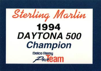 1994 Delco Remy Pro Team #1 Emerson Fittipaldi / Sterling Marlin / Tom Peck Back