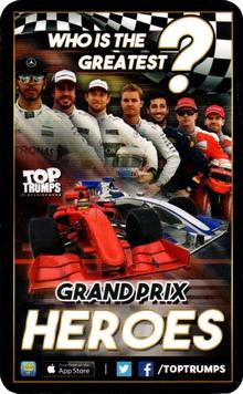 2016 Top Trumps Grand Prix Heroes #NNO Romain Grosjean Back