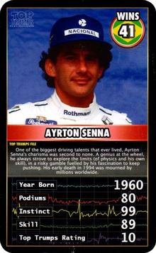 2016 Top Trumps Grand Prix Heroes #NNO Ayrton Senna Front