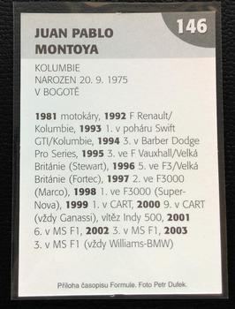 2004 Formule #146 Juan Pablo Montoya Back
