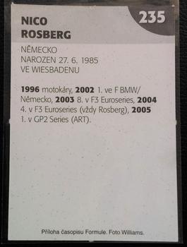 2006 Formule #235 Nico Rosberg Back
