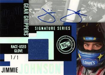 2004 Press Pass Stealth - Gear Grippers Autographs Archive Edition #GG-JJ Jimmie Johnson Front