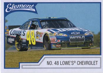 2011 Wheels Element #38 No. 48 Lowe's Chevrolet Front