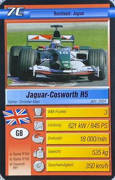 2006 Super Trumpf Ravensburger Pole Position #7C Jaguar-Cosworth R5 Front