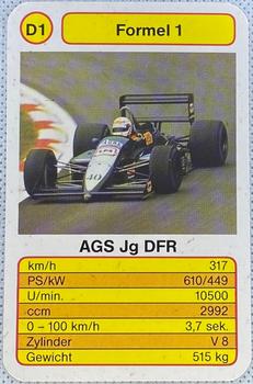 1990 Top Ass Formel 1 #D1 AGS Jg DFR Front
