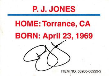 1995 Racing Champions SuperTruck Series #08200-08222-2 P.J. Jones Back
