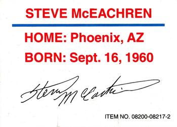 1995 Racing Champions SuperTruck Series #08200-08217-2 Steve McEachern Back
