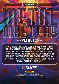 2023 Donruss - Metal Masters Cracked Ice #MM5 Kyle Busch Back
