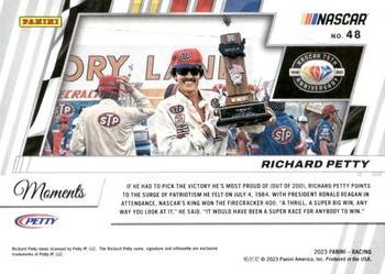 2023 Donruss - NASCAR 75th Anniversary #48 Richard Petty Back