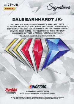 2023 Donruss - NASCAR 75th Anniversary Signatures #75-JR Dale Earnhardt Jr Back