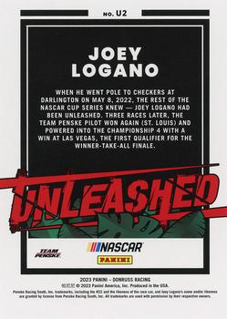 2023 Donruss - Unleashed Checkers #U2 Joey Logano Back