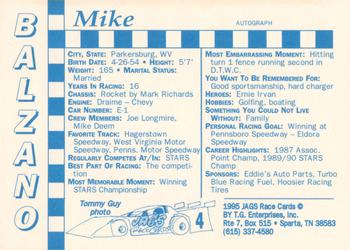 1995 Jags #4 Mike Balzano Back