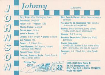 1995 Jags #32 Johnny Johnson Back