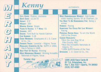 1995 Jags #42 Kenny Merchant Back