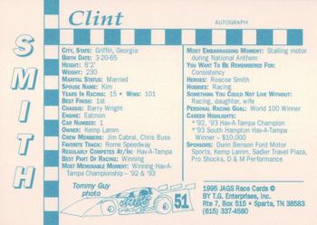1995 Jags #51 Clint Smith Back