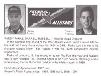 1998 Federal Mogul Allstars #NNO Randy Parks / Darrell Russell Back