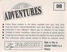 1987 Panini Motor Adventures Stickers #98 Derek Warwick Back