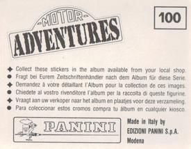 1987 Panini Motor Adventures Stickers #100 Gerhard Berger Back