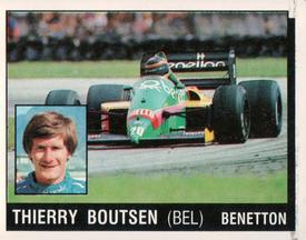 1987 Panini Motor Adventures Stickers #104 Thierry Boutsen Front