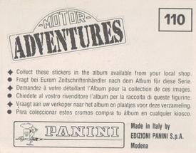 1987 Panini Motor Adventures Stickers #110 Ivan Capelli Back