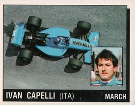 1987 Panini Motor Adventures Stickers #110 Ivan Capelli Front