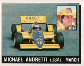 1987 Panini Motor Adventures Stickers #165 Michael Andretti Front