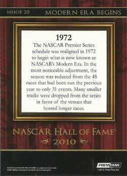 2010 Wheels Main Event - NASCAR Hall of Fame #NHOF 20 Modern Era Begins Back