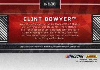 2023 Panini Prime - Names Tires #N-CBO Clint Bowyer Back
