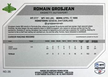 2024 Parkside IndyCar Premier Edition #26 Romain Grosjean Back