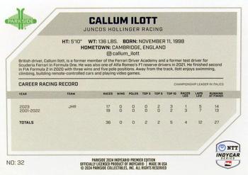 2024 Parkside IndyCar Premier Edition #32 Callum Ilott Back